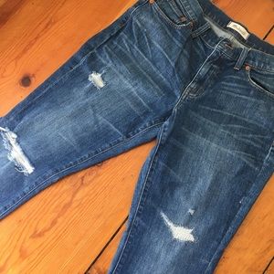 Madewell Distressed Slim Boy Jean 28
